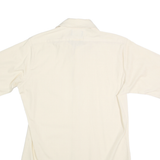 CAREER CLUB Mens Cream Short Sleeve Shirt S Casual Classic Office Wear
