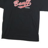 SNOWCAP Mens Black Banff Canada Graphic T-Shirt XL Short Sleeve Crew Neck