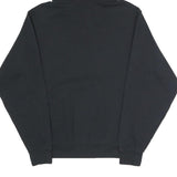 FILA Mens Black Cotton Blend Pullover Hoodie S Large Logo Print Comfort