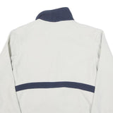 THE NORTH FACE Womens White & Navy Zip Jacket M Polyester Blend Plain Outdoor