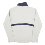 THE NORTH FACE Womens White & Navy Zip Jacket M Polyester Blend Plain Outdoor