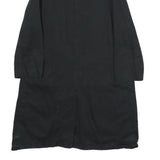 SANDRO Womens Black Cotton Button Jacket UK 8 Classic Fit Long Sleeve Plain