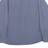 TOMMY HILFIGER Mens Blue Check Shirt XL Classic Cotton Long Sleeve Button