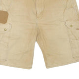 CARHARTT Mens Shorts Beige Cargo L W36 Durable Workwear Cotton Blend