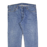 LEVI'S 505 Mens Blue Regular Straight Denim Medium W40 L30 Zip Cotton Blend