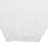 JERZEES Mens Grey Saint Christine's Crest Crew Neck L Sweatshirt Cotton Blend