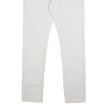 ALL SAINTS Mens Slim White Jeans Cotton Button W30 L31 Stylish Casual Wear