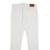 ALL SAINTS Mens Slim White Jeans Cotton Button W30 L31 Stylish Casual Wear