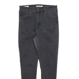 LEVI'S Womens Slim Black Denim Skinny Jeans Cotton Blend Zip W31 L30 Classic Fit