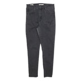 LEVI'S Womens Slim Black Denim Skinny Jeans Cotton Blend Zip W31 L30 Classic Fit