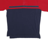 POLO RALPH LAUREN Mens Red & Navy Short Sleeve Plain L Cotton Blend Polo Shirt