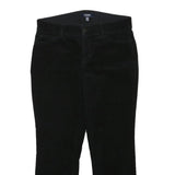 CHAPS Womens Cotton Blend Black Slim Tapered Trousers W30 L26