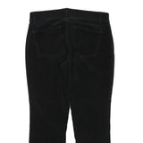 CHAPS Womens Cotton Blend Black Slim Tapered Trousers W30 L26