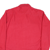 WOOLRICH Mens Red Cotton Blend Shirt XL Casual Button Up Pocketed