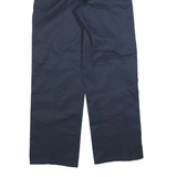 DICKIES Mens Cotton Blend Navy Regular Fit Straight Leg Trousers W32 L32