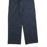 DICKIES Mens Cotton Blend Navy Regular Fit Straight Leg Trousers W32 L32