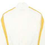 PUMA Mens White & Yellow Sports Logo Zip Jacket S Polyester Blend Track