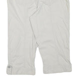 STLE AND CO Womens Shorts White Casual L W34 Button Pocket Cotton Blend