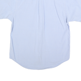 NAUTICA Mens Blue & White Check Shirt M Cotton Blend Casual Summer Button-Down