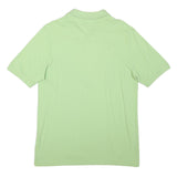 KAPPA Mens Light Green Short Sleeve Plain Polo Shirt L Logo Cotton Blend