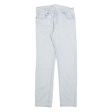 LEVI'S 502 Boys Jeans White Regular Tapered Denim Light W32 L29 Stylish Fit
