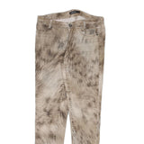 MARC CAIN Womens Cotton Blend Beige Slim Slim Leg Trousers W29 L29 Stylish