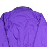 COLUMBIA Mens Purple Reversible Jacket L Polyester Plain Zip Up Outerwear