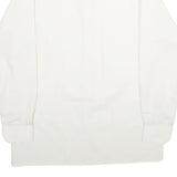 C&A Mens White Plain Shirt M Classic Button Collar Long Sleeve Casual