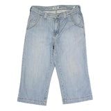 H.I.S Mens Blue Regular Fit Straight Cotton Denim W32 L20 Casual Jeans