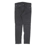 LEVI'S 510 Mens Slim Black Denim Medium W31 L27 Slim Fit Zip Jeans
