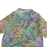 FRIVOLOUS Mens Blue & Green Floral Cotton Shirt XL Lightweight Summer