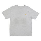 CARHARTT Mens Grey Pocket T-Shirt M Short Sleeve Crew Neck Plain Cotton Blend