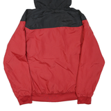UMBRO Mens Black & Red Zip Hooded Polyester Blend Jacket M Sportswear