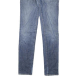 GAS Womens Slim Blue Denim Slim Jeans W28 L31 Casual Zip Cotton Blend