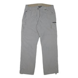 ICEPEAK Womens Polyester Blend Grey Regular Fit Straight Leg Trousers W34 L31