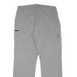 ICEPEAK Womens Polyester Blend Grey Regular Fit Straight Leg Trousers W34 L31