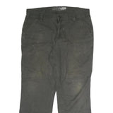 CARHARTT Mens Cotton Black Relaxed Straight Trousers W38 L32 Workwear Utility
