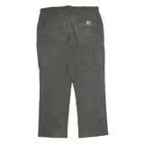 CARHARTT Mens Cotton Black Relaxed Straight Trousers W38 L32 Workwear Utility
