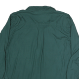 TOMMY HILFIGER Womens Green Cotton Blend Shirt XL Roll-Up Sleeves Casual Wear