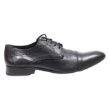 BORELLI Brogue Shoes Black Leather Mens UK 10.5