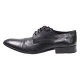 BORELLI Brogue Shoes Black Leather Mens UK 10.5