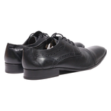BORELLI Brogue Shoes Black Leather Mens UK 10.5