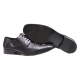 BORELLI Brogue Shoes Black Leather Mens UK 10.5