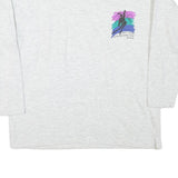DETTO FATTO Mens White Ski Club Graphic Crew Neck L Cotton Blend Sweatshirt