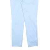 TOMMY HILFIGER Womens Cotton Blend Blue Slim Straight Trousers W30 L29 Casual