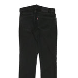 LEVI'S Mens Black Slim Jeans Denim W29 L30 Classic Zip Pocket Detail