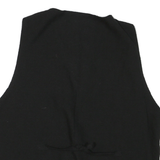 Mens Black & Red Floral Button Jacket M Polyester Blend Floral Pattern Waistcoat