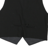 Mens Black & Red Floral Button Jacket M Polyester Blend Floral Pattern Waistcoat