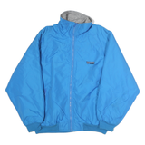 WILD RIVER Womens Blue Jacket M Polyester Zip Bomber Plain Casual Outdoor