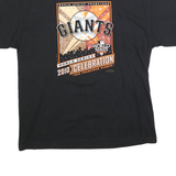 MAJESTIC Mens Black San Francisco Giants Graphic T-Shirt XL Short Sleeve Crew